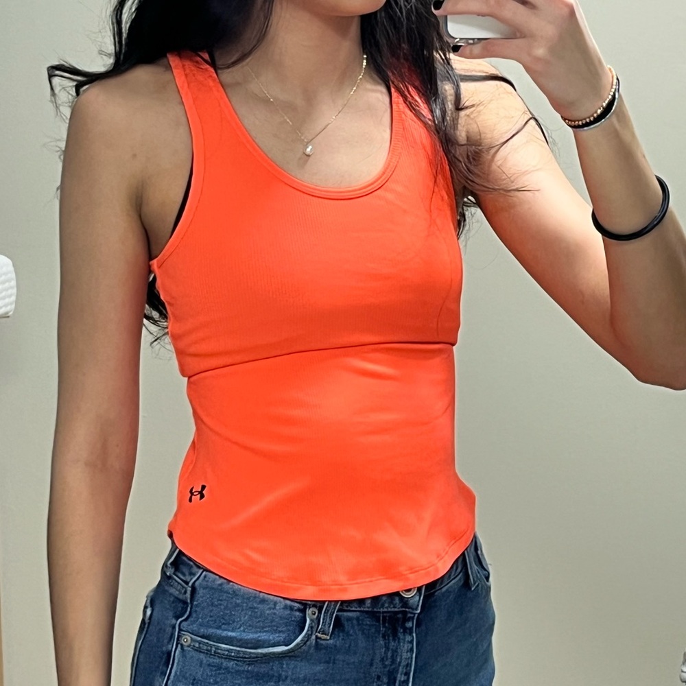 Under Armour Orange Athletic Tank Top
